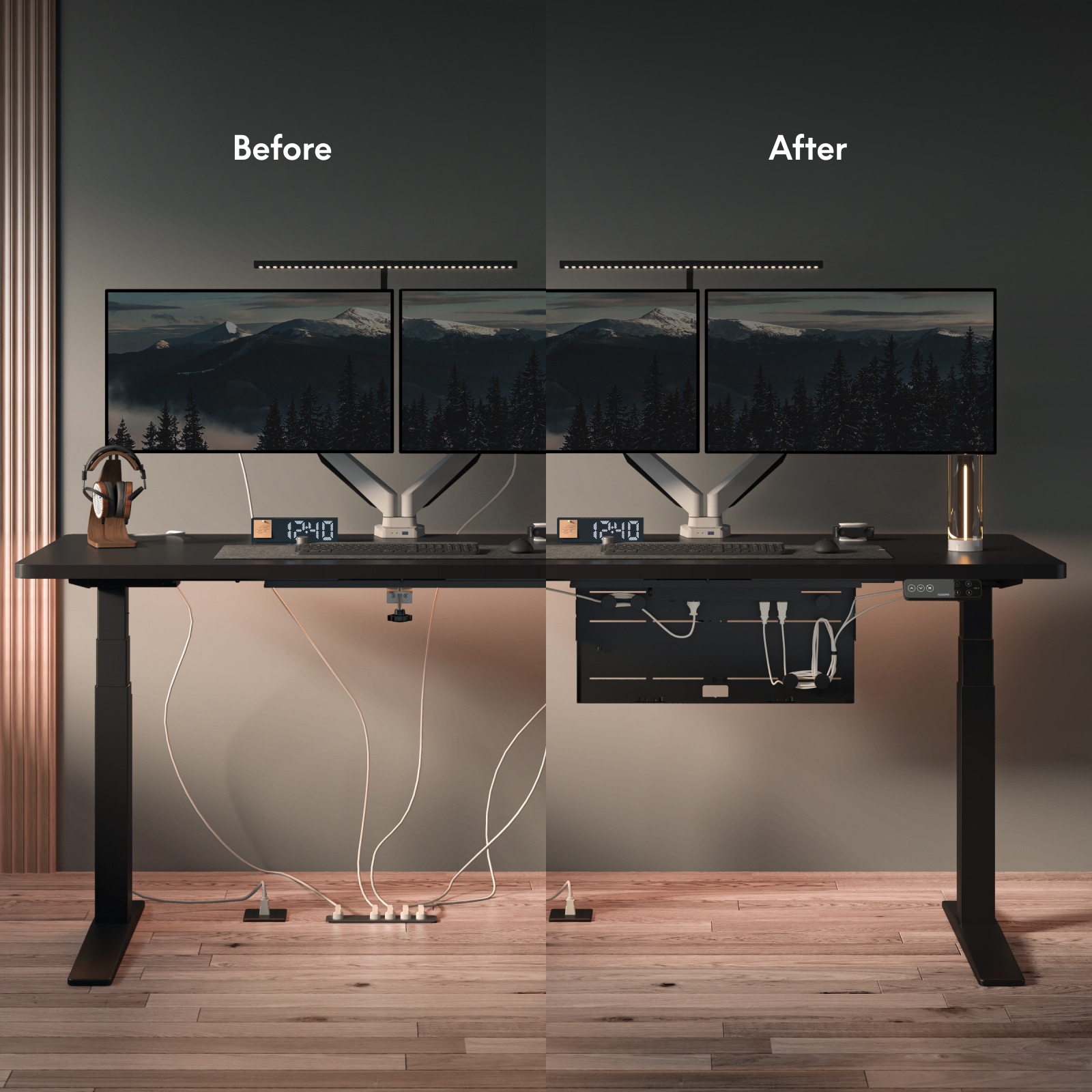 Flexispot E7BPro&140x70cmブラック アクセサリー2点付き Product details | Flexispot